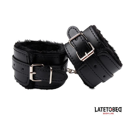 Esposas para Tobillos con Pelo Negro