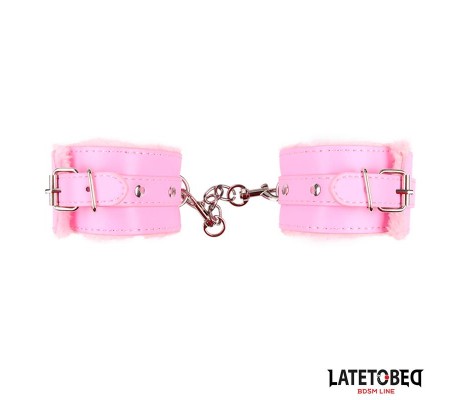 Esposas para Tobillos con Pelo Rosa
