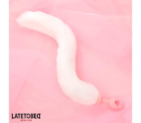 Plug Anal con Cola de Zorro Rosa