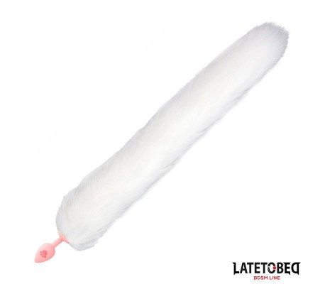 Plug Anal con Cola de Zorro Rosa
