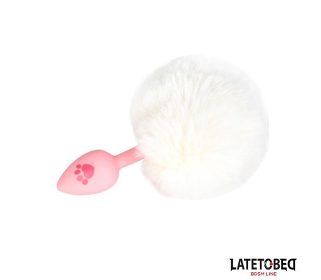 Plug de Silcona con Pompón Rosa