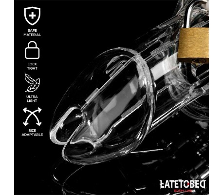 Jaula de Pene de Castidad Long Transparente