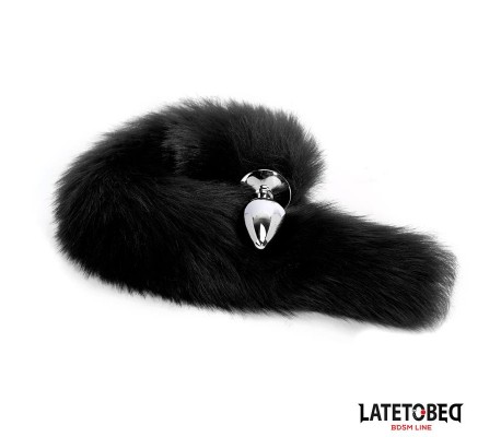 Plug Anal con Cola Negro 40 cm
