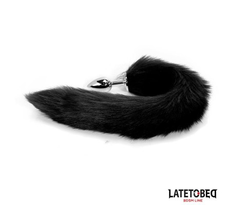 Plug Anal con Cola Negro 40 cm