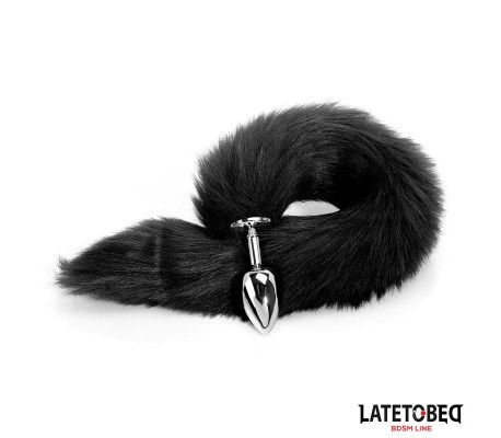 Plug Anal con Cola Negro 40 cm