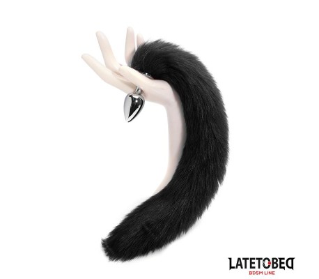 Plug Anal con Cola Negro 40 cm