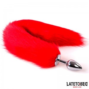 Plug Anal con Cola Rojo 40 cm