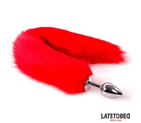 Plug Anal con Cola Rojo 40 cm