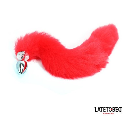 Plug Anal con Cola Rojo 40 cm