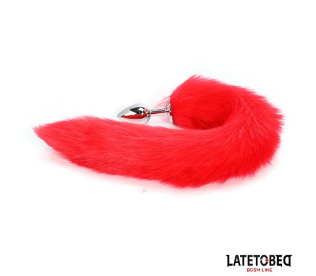Plug Anal con Cola Rojo 40 cm