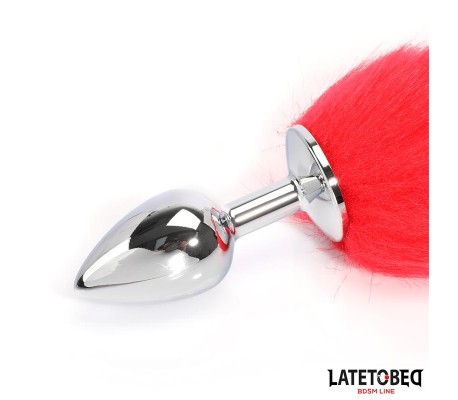 Plug Anal con Cola Rojo 40 cm