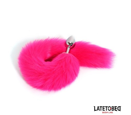 Plug Anal con Cola Hot Pink 40 cm