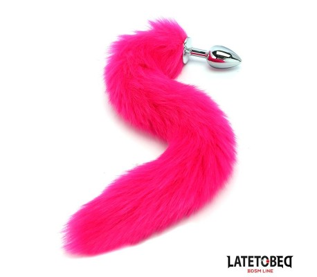 Plug Anal con Cola Hot Pink 40 cm