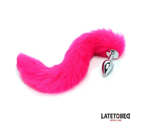 Plug Anal con Cola Hot Pink 40 cm
