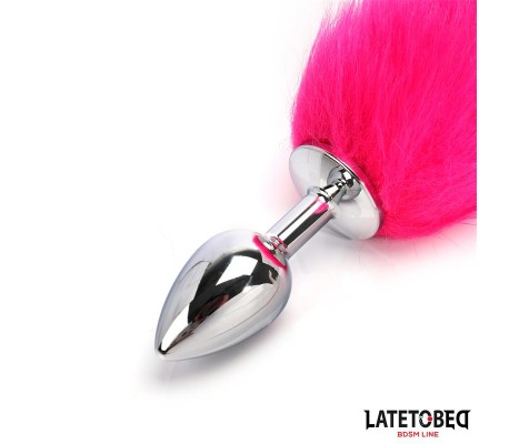 Plug Anal con Cola Hot Pink 40 cm
