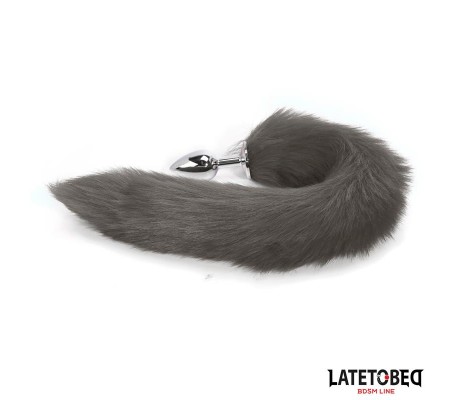 Plug Anal con Cola Gris 40 cm