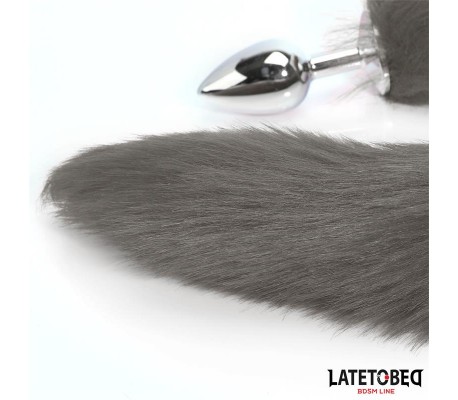 Plug Anal con Cola Gris 40 cm