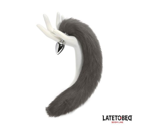 Plug Anal con Cola Gris 40 cm