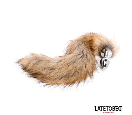 Plug Anal con Cola Marrón 40 cm