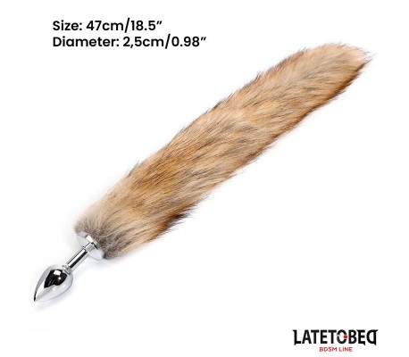 Plug Anal con Cola Marrón 40 cm