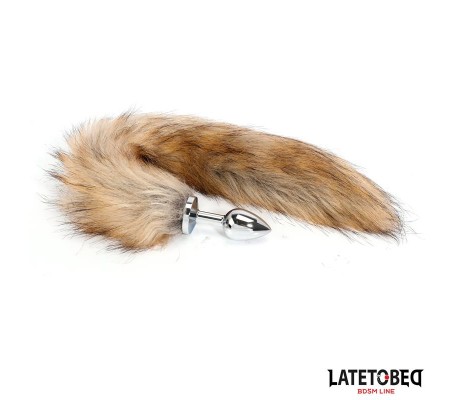 Plug Anal con Cola Marrón 40 cm