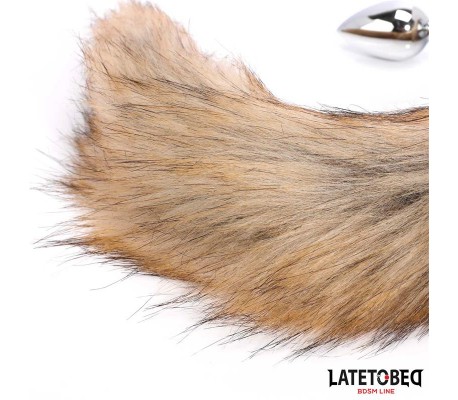 Plug Anal con Cola Marrón 40 cm