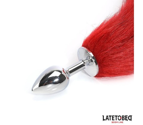 Plug Anal con Cola Rojo Vino 40 cm