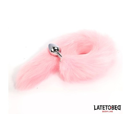 Plug Anal con Cola Rosa 40 cm