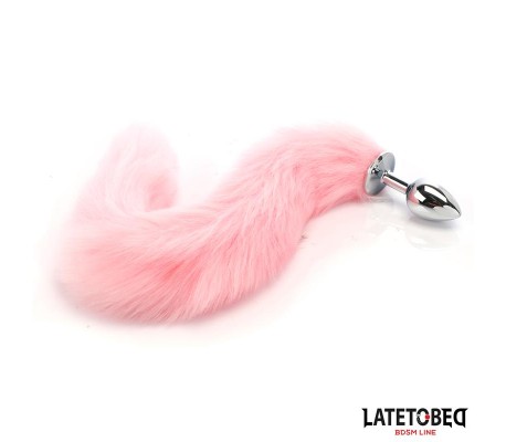 Plug Anal con Cola Rosa 40 cm