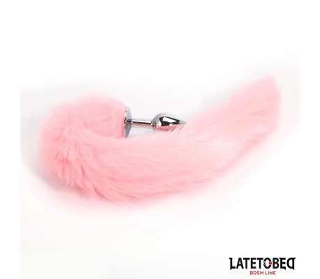 Plug Anal con Cola Rosa 40 cm