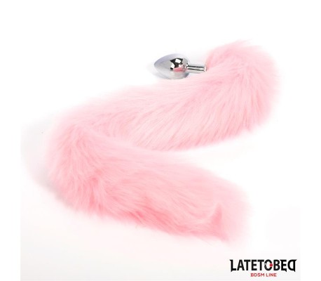 Plug Anal con Cola Rosa 40 cm