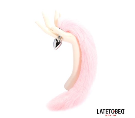 Plug Anal con Cola Rosa 40 cm