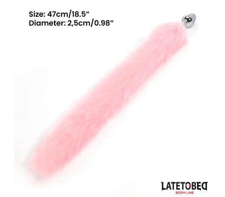 Plug Anal con Cola Rosa 40 cm