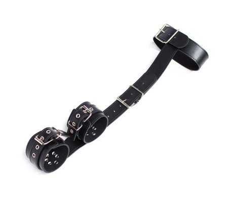 Collar con Restricciones Ajustable Negro