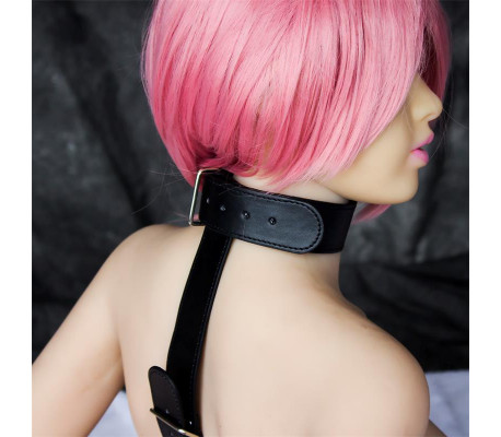 Collar con Restricciones Ajustable Negro