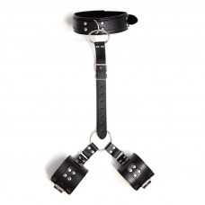 Collar con Restricciones Ajustable Negro