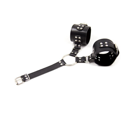 Collar con Restricciones Ajustable Negro