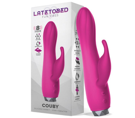Couby Vibrador de Conejito Silicona Rosa