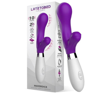 Maverdick Vibrador Silicona Púrpura