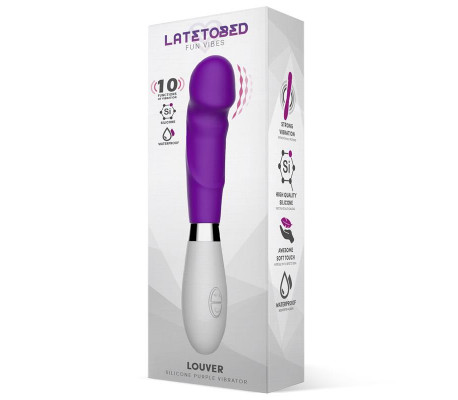 Louver Vibrador Silicona Púrpura