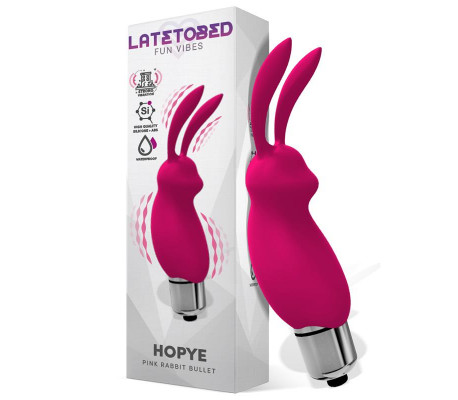 Hopye Bala Vibradora Conejito Silicona Rosa