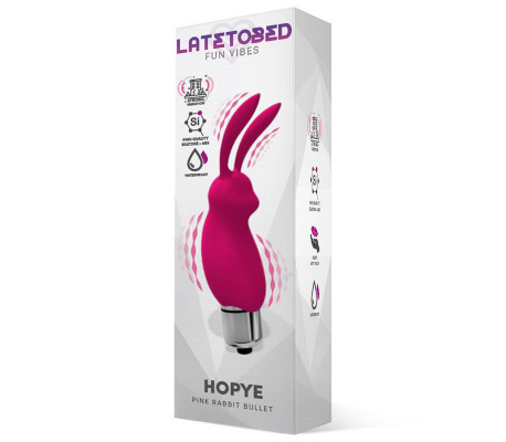 Hopye Bala Vibradora Conejito Silicona Rosa