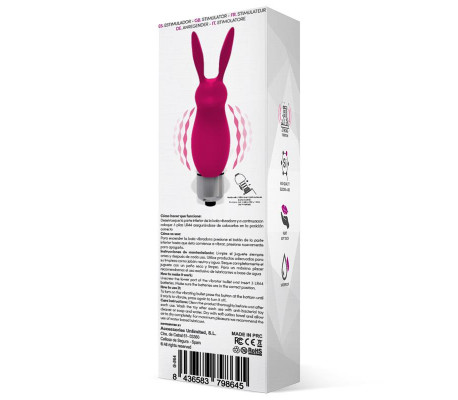 Hopye Bala Vibradora Conejito Silicona Rosa
