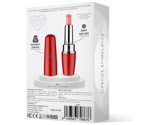 Viblips Estimulator Pintalabios Rojo