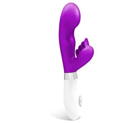 Sliper Vibrador Conejito Silicona Púrpura