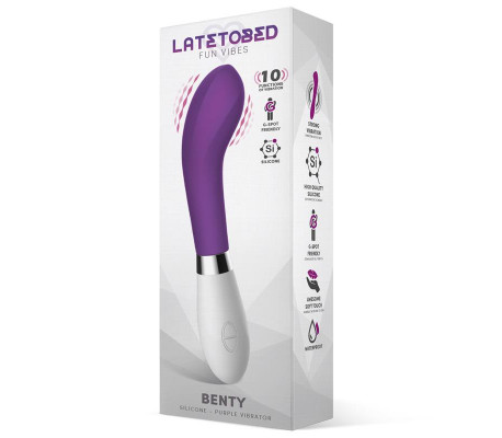 Benty Vibrador Silicona Púrpura