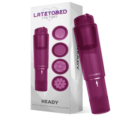 Heady Estimulador con 4 Cabezales Púrpura