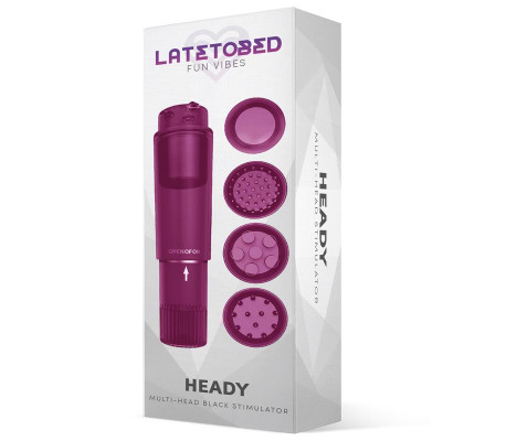 Heady Estimulador con 4 Cabezales Púrpura
