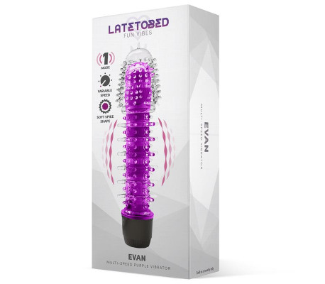 Evan Vibrador Multi Velocidad Púrpura