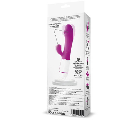 Ellys Vibrador USB 36 Funciones Silicona Púrpura